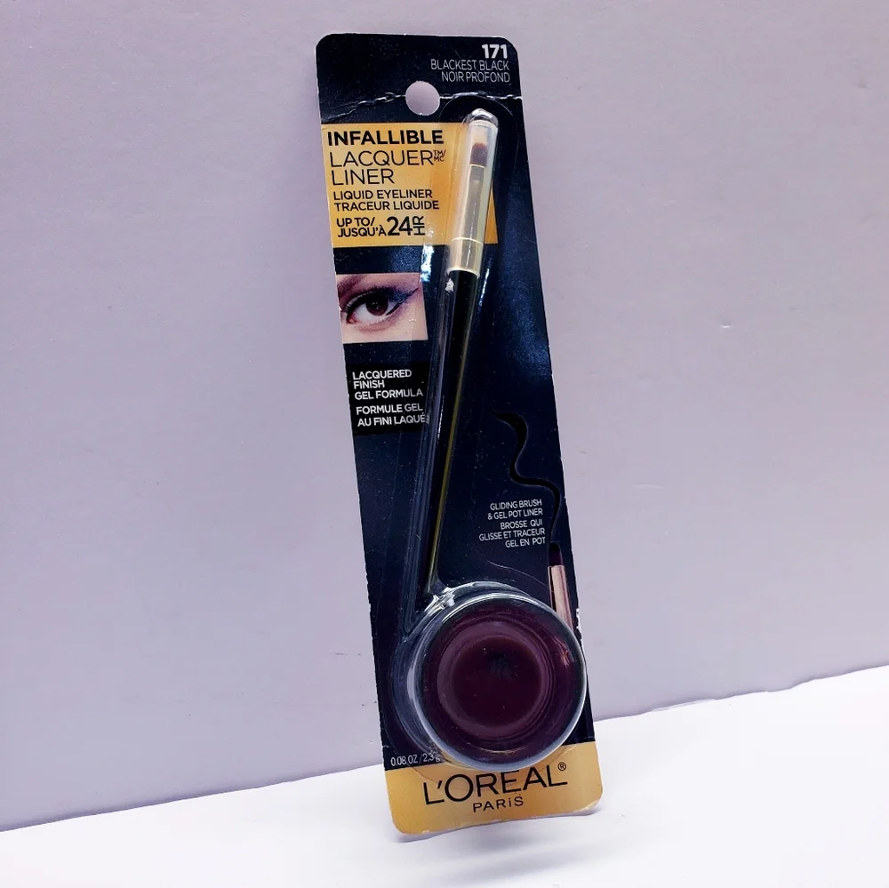 L’Oréal Paris Infallible Lacquer Eyeliner, Up to 24 hr, 171 Blackest Black